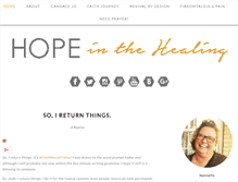 Tablet Screenshot of hopeinthehealing.com